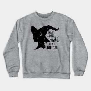 Feminist Witchy Grandaughter of Witches Halloween Crewneck Sweatshirt